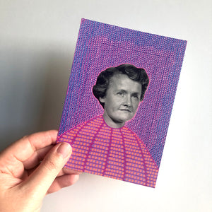 Purple Pink Postcard