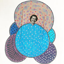 Cargar imagen en el visor de la galería, Pattern Art Collage On Handmade Paper - Naomi Vona Art
