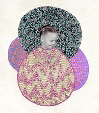 Carica l&#39;immagine nel visualizzatore di Gallery, Cute Baby Girl Portrait Art Collage - Naomi Vona Art
