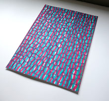 Load image into Gallery viewer, Blue, Magenta And Turquoise Abstract Art
