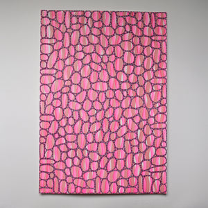 Pink Bordeaux Abstract Art