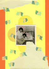 Carica l&#39;immagine nel visualizzatore di Gallery, Neon Yellow Mixed Media Collage Artwork On Paper - Naomi Vona Art
