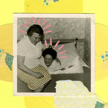 Carica l&#39;immagine nel visualizzatore di Gallery, Neon Yellow Mixed Media Collage Artwork On Paper - Naomi Vona Art
