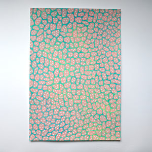 Beige And Mint Abstract Art