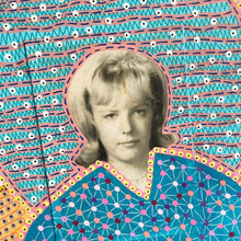 Carica l&#39;immagine nel visualizzatore di Gallery, Orange And Light Blue Abstract Patterns Art Collage - Naomi Vona Art
