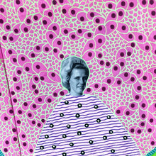 Carica l&#39;immagine nel visualizzatore di Gallery, Vibrant Green And Pink Paper Art Collage - Naomi Vona Art
