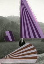 Charger l&#39;image dans la galerie, Pink, Purple And Brown Vintage Art Collage - Naomi Vona Art
