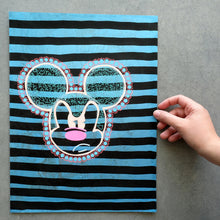 Charger l&#39;image dans la galerie, Mickey Mouse Inspired Contemporary Drawing - Naomi Vona Art
