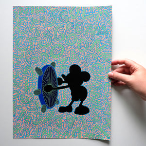 Mouse Illustration Altered By Hand - Naomi Vona Art