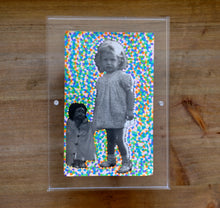 Charger l&#39;image dans la galerie, Confetti Decoration On Vintage Baby Girl Portrait - Naomi Vona Art
