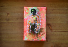 Load image into Gallery viewer, Neon Red, Pink And Orange Vintage Photo Transfer On Canvas - Naomi Vona Art
