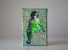 Carica l&#39;immagine nel visualizzatore di Gallery, Confetti Decoration Art Collage On Vintage Baby Girl Photo - Naomi Vona Art
