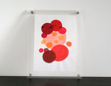 将图片加载到图库查看器，Red Abstract Art Composition Collage - Naomi Vona Art

