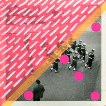 将图片加载到图库查看器，Vintage Marching Band Photo Altered With Neon Colours - Naomi Vona Art
