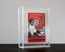 Carica l&#39;immagine nel visualizzatore di Gallery, Vintage Baby Boy Portrait Photo Altered With Tape And Pens - Naomi Vona Art
