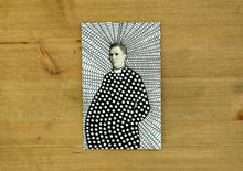 Carica l&#39;immagine nel visualizzatore di Gallery, Altered Vintage Priest Portrait Art - Naomi Vona Art
