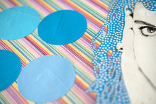 将图片加载到图库查看器，Pastel Shades Art Collage On LP Cover - Naomi Vona Art
