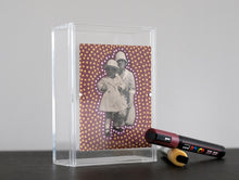 Load image into Gallery viewer, Vintage Mother With Daughter Photo Altered With Dotty Decorations - Naomi Vona Art
