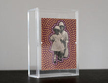 Charger l&#39;image dans la galerie, Vintage Mother With Daughter Photo Altered With Dotty Decorations - Naomi Vona Art

