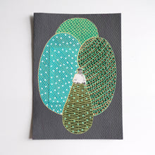 Cargar imagen en el visor de la galería, Grey Green Collage Art for Sale - Naomi Vona Art
