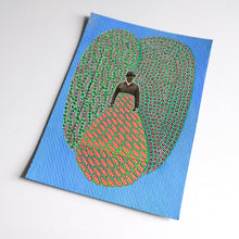 Carica l&#39;immagine nel visualizzatore di Gallery, Turquoise And Green Abstract Collage Art - Naomi Vona Art
