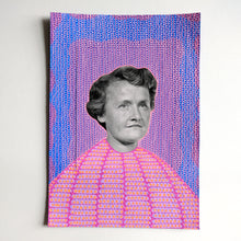 Cargar imagen en el visor de la galería, Neon Purple Aesthetic Collage Art - Naomi Vona Art

