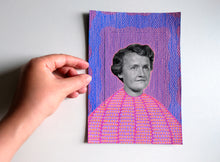 Load image into Gallery viewer, Neon Purple Aesthetic Collage Art - Naomi Vona Art
