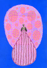 Cargar imagen en el visor de la galería, Electric Blue And Pastel Pink Art Collage On Paper
