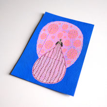 Carica l&#39;immagine nel visualizzatore di Gallery, Electric Blue And Pastel Pink Art Collage On Paper
