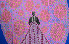 Carica l&#39;immagine nel visualizzatore di Gallery, Electric Blue And Pastel Pink Art Collage On Paper
