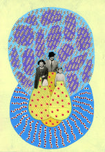 Charger l&#39;image dans la galerie, Blue, Yellow and Purple Collage Art
