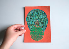 Load image into Gallery viewer, Mixed Media Orange And Green
