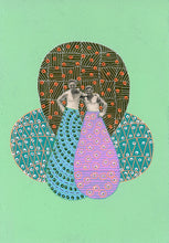Carica l&#39;immagine nel visualizzatore di Gallery, Mint green, Blue And Pink Art Collage
