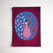 Carica l&#39;immagine nel visualizzatore di Gallery, Bordeaux, Blue And Purple Collage On Paper
