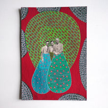 Charger l&#39;image dans la galerie, Red Green Vintage Art Collage
