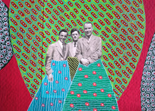 Carica l&#39;immagine nel visualizzatore di Gallery, Red Green Vintage Art Collage
