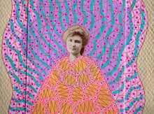 Carica l&#39;immagine nel visualizzatore di Gallery, Pink, Orange And Yellow Mixed Media Collage On Paper
