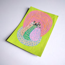 Carica l&#39;immagine nel visualizzatore di Gallery, Lime Green, Pink and Green Collage Art
