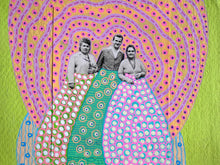 Charger l&#39;image dans la galerie, Lime Green, Pink and Green Collage Art
