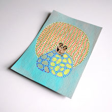 Carica l&#39;immagine nel visualizzatore di Gallery, Mint Green and soft Pastels Collage Art On Paper
