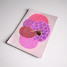 Carica l&#39;immagine nel visualizzatore di Gallery, Pink Purple Vintage Mixed Media Art Collage On Paper
