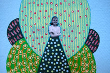 Carica l&#39;immagine nel visualizzatore di Gallery, Smiling Vintage Girl Portrait Art Collage
