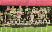 Cargar imagen en el visor de la galería, Neon Art Collage On Vintage Group Portrait - Naomi Vona Art

