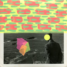 将图片加载到图库查看器，Vintage Photo Of Man Watching The Sea Altered With Neon Colours - Naomi Vona Art
