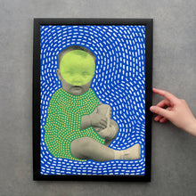 Carica l&#39;immagine nel visualizzatore di Gallery, Funny Vintage Baby Photography Altered With Pens And Washi Tape - Naomi Vona Art
