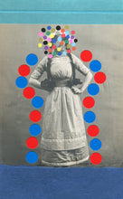 Carica l&#39;immagine nel visualizzatore di Gallery, Art Collage On Vintage Folk Woman Portrait Photography - Naomi Vona Art
