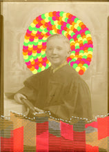 Load image into Gallery viewer, Baby Boy Vintage Portait Picture Altered By Hand - Naomi Vona Art
