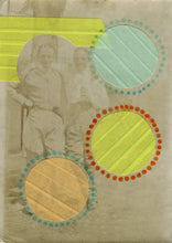 Charger l&#39;image dans la galerie, Neon Shades Art Collage On Vintage Portrait - Naomi Vona Art
