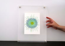 将图片加载到图库查看器，Pastel Green And Turquoise Abstract Art Collage - Naomi Vona Art
