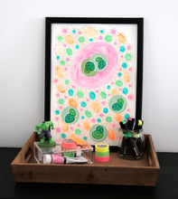 Cargar imagen en el visor de la galería, Pastel Neon Rainbow Abstract Collage Art - Naomi Vona Art
